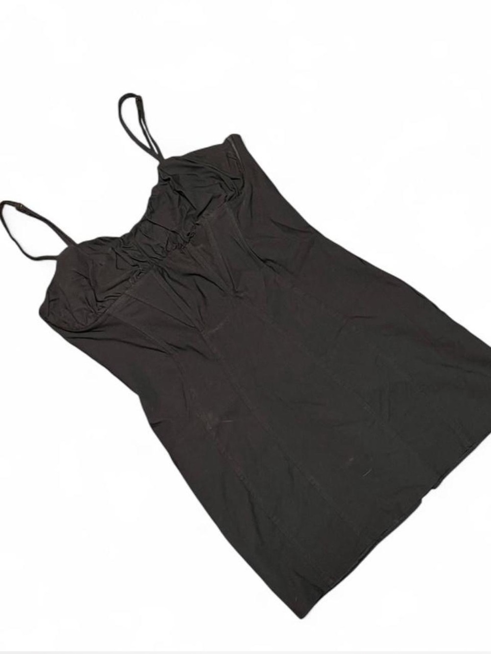 PacSun LA Hearts Black Cottage Milkmaid Corset Mini Dress